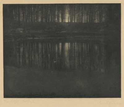 Mondlicht - Der Teich von Edward Jean Steichen